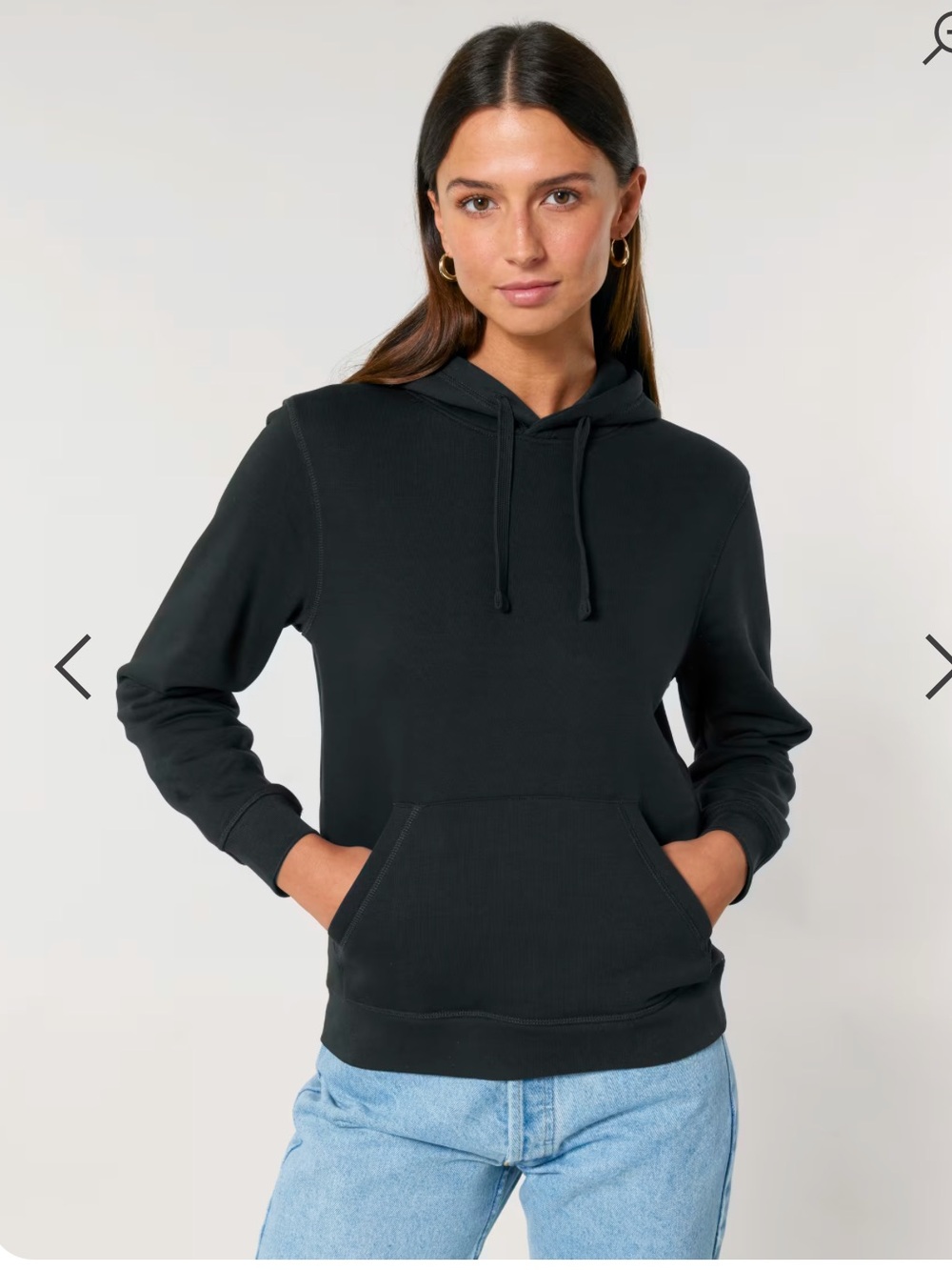 Stanley/Stella Hoodie Sweatshirt Drummer 2.0 Unisex Cotton Black Xl View 2